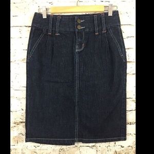 Banana Republic Denim Jean Skirt Stretch Pencil